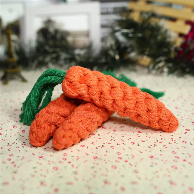 Durable Carrot Shaped Pet Chew Toy for Dogs